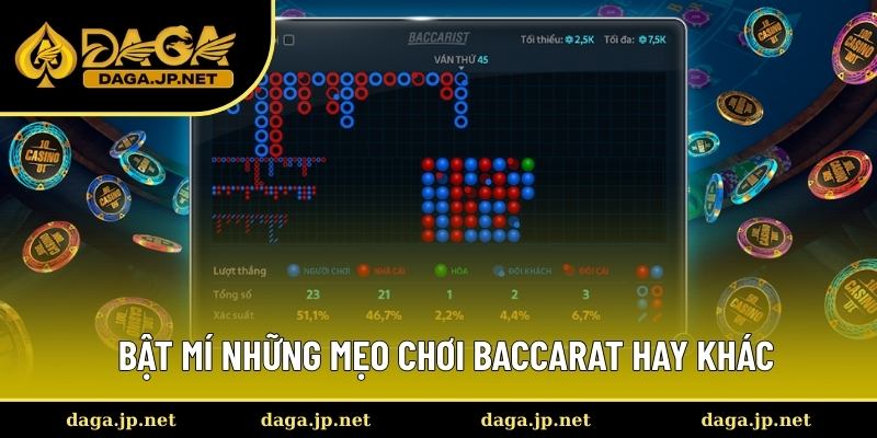 Chia sẻ những kinh nghiệm cược Baccarat khác